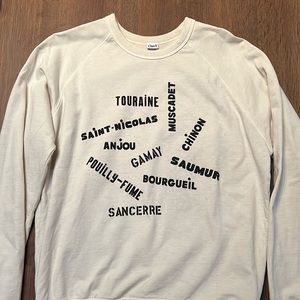 Clare V. Sweatshirt - Valle De Loire - Cream Size Small